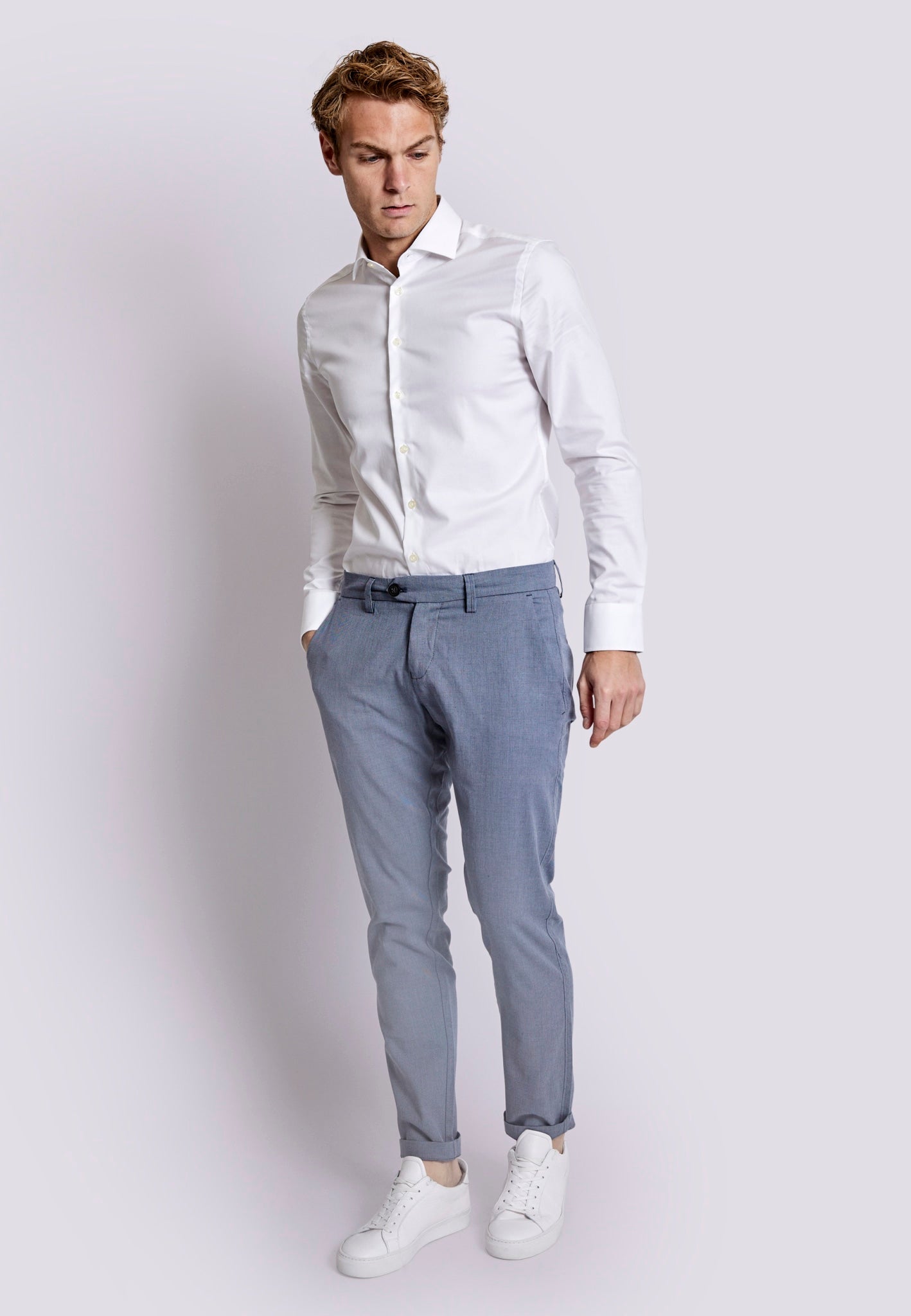 BS Francisco Slim Fit Chinos - Blue