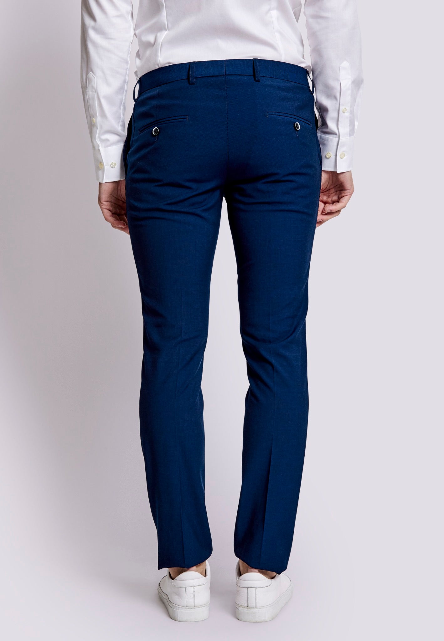 BS Arezzo Slim Fit Suit Pants - Dark Blue