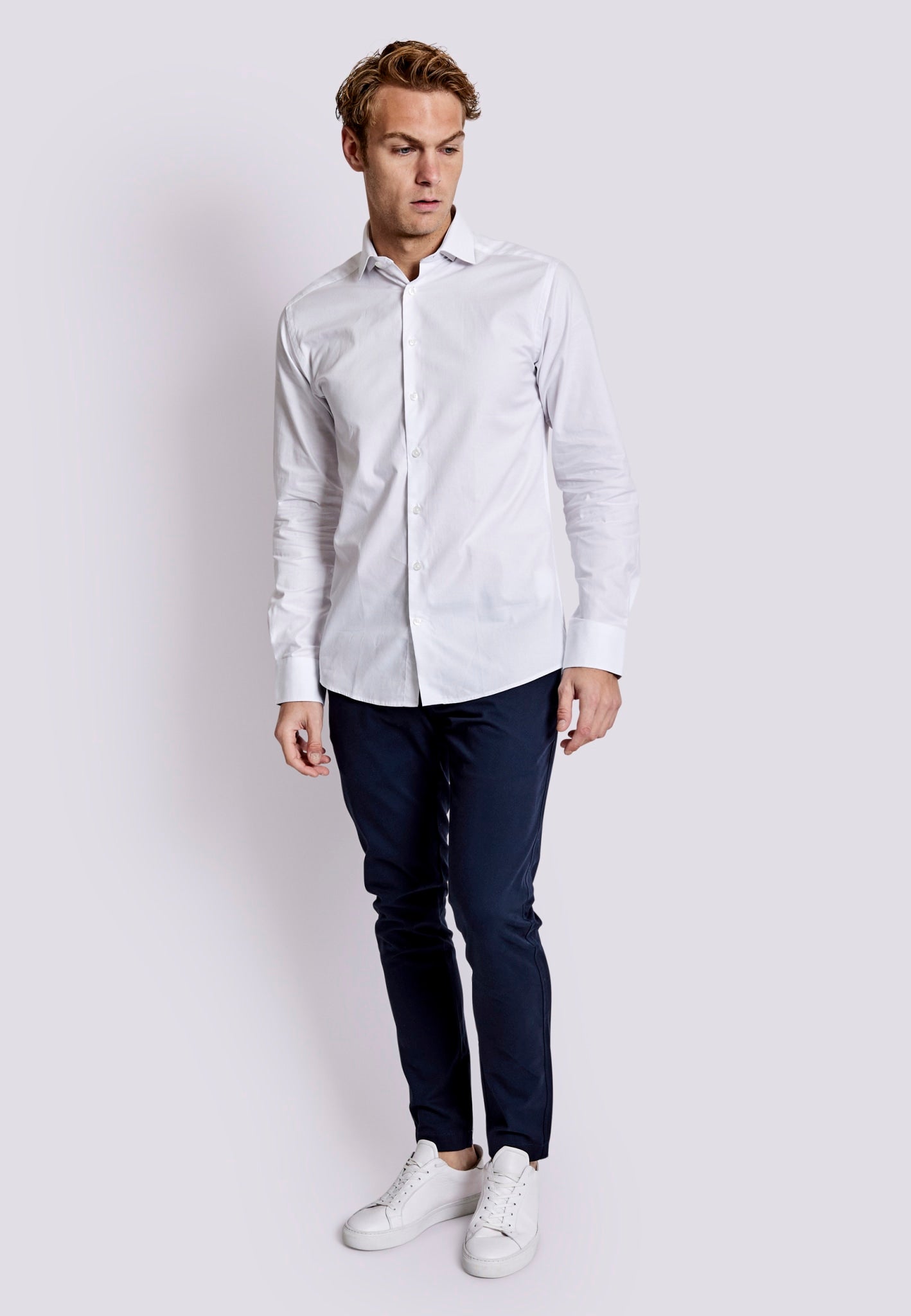 BS Jacobs Slim Fit Shirt - White