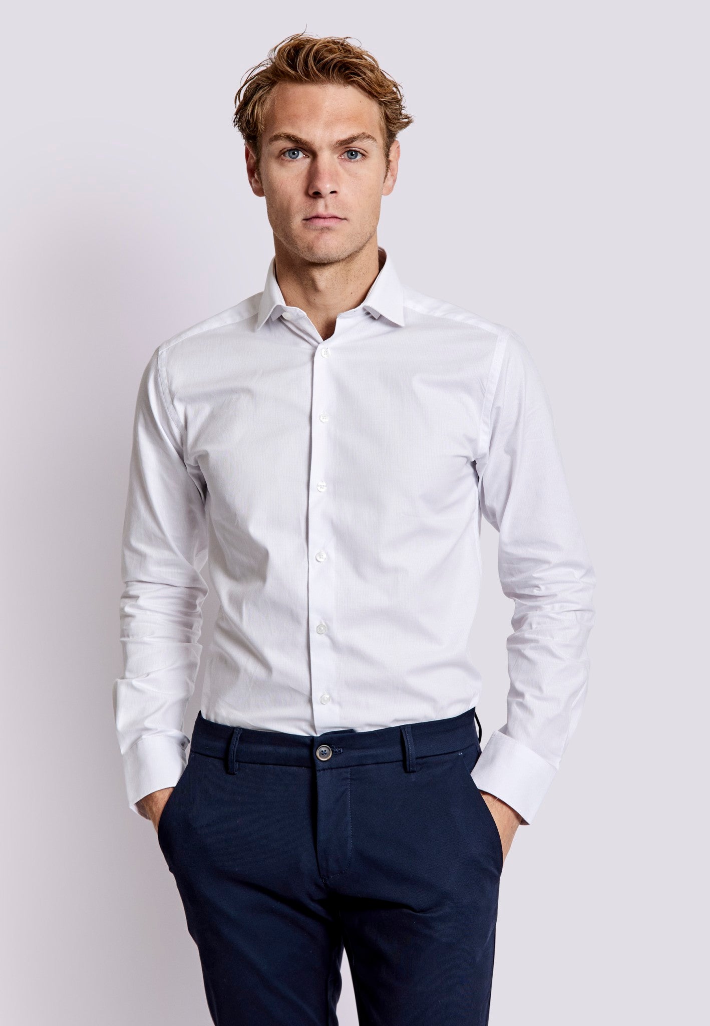 BS Jacobs Slim Fit Shirt - White
