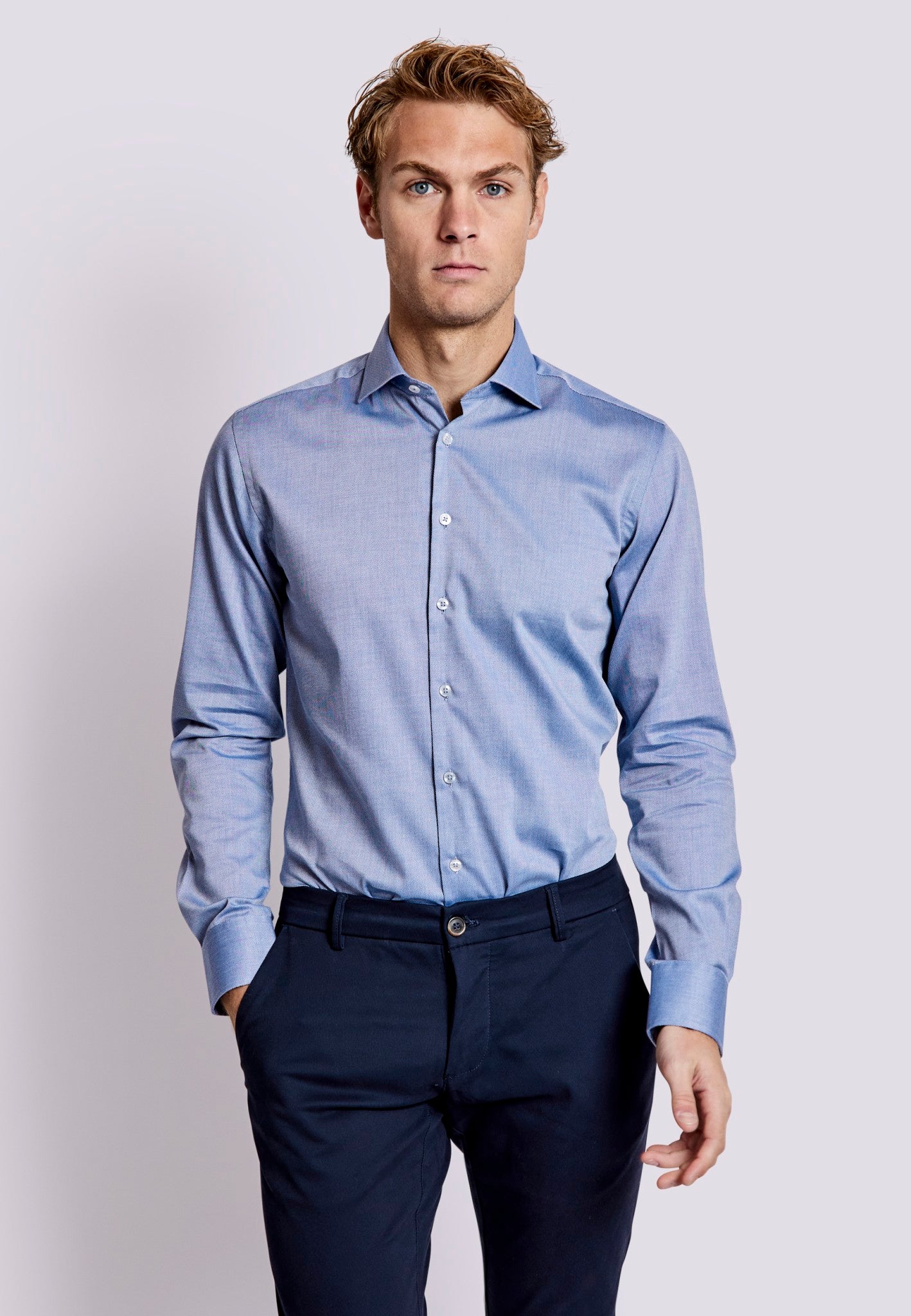 BS Domingo Slim Fit Shirt - Blue