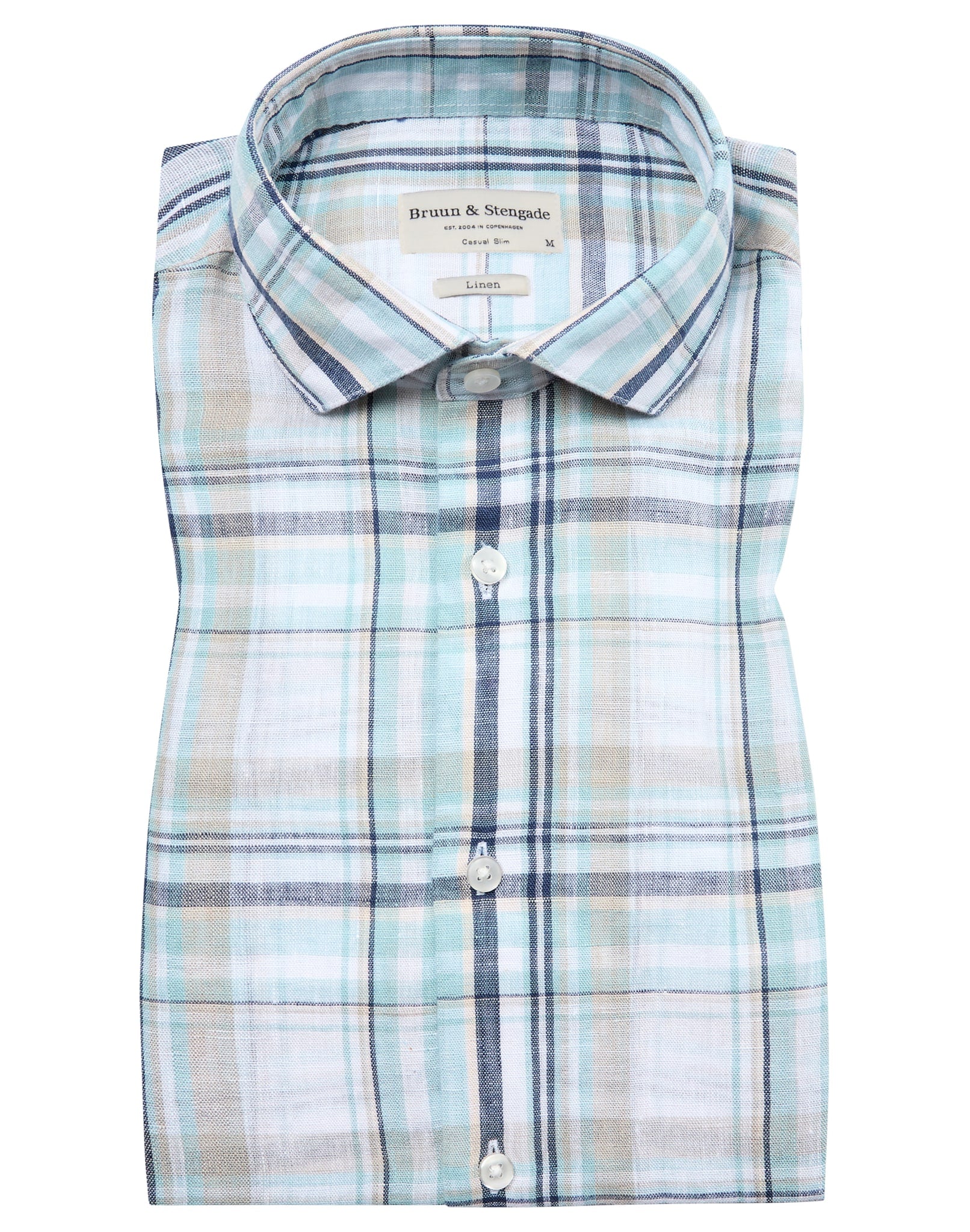 BS Almeria Casual Slim Fit Shirt - Light Green