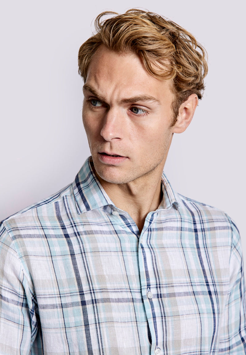 BS Almeria Casual Slim Fit Shirt - Light Green