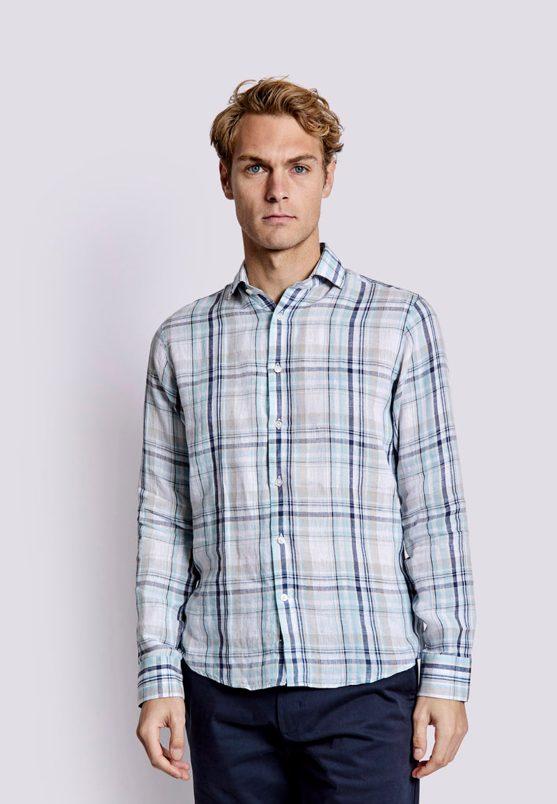 BS Almeria Casual Slim Fit Shirt - Light Green