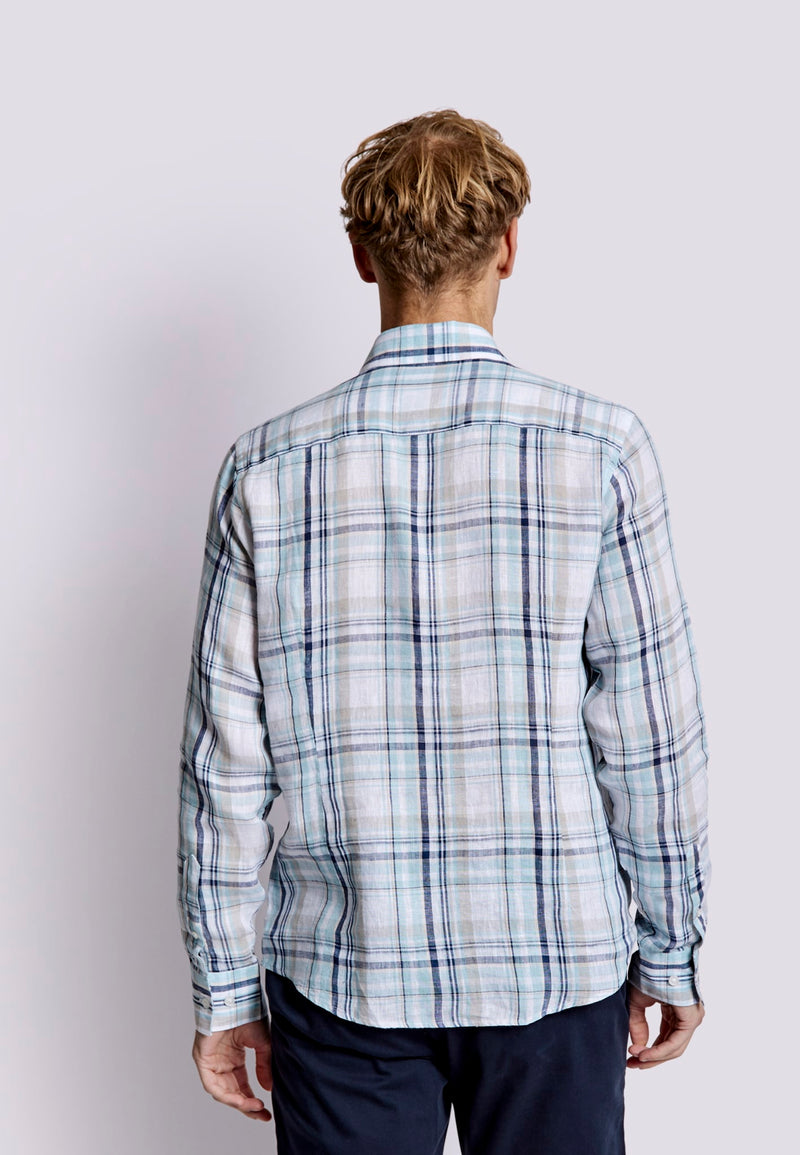 BS Almeria Casual Slim Fit Shirt - Light Green