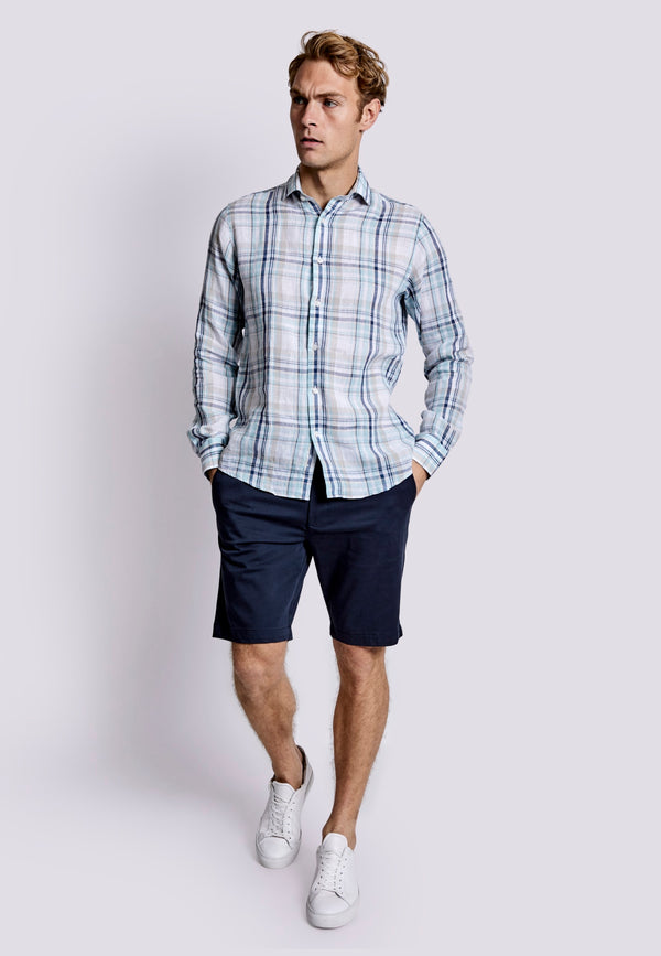 BS Almeria Casual Slim Fit Shirt - Light Green