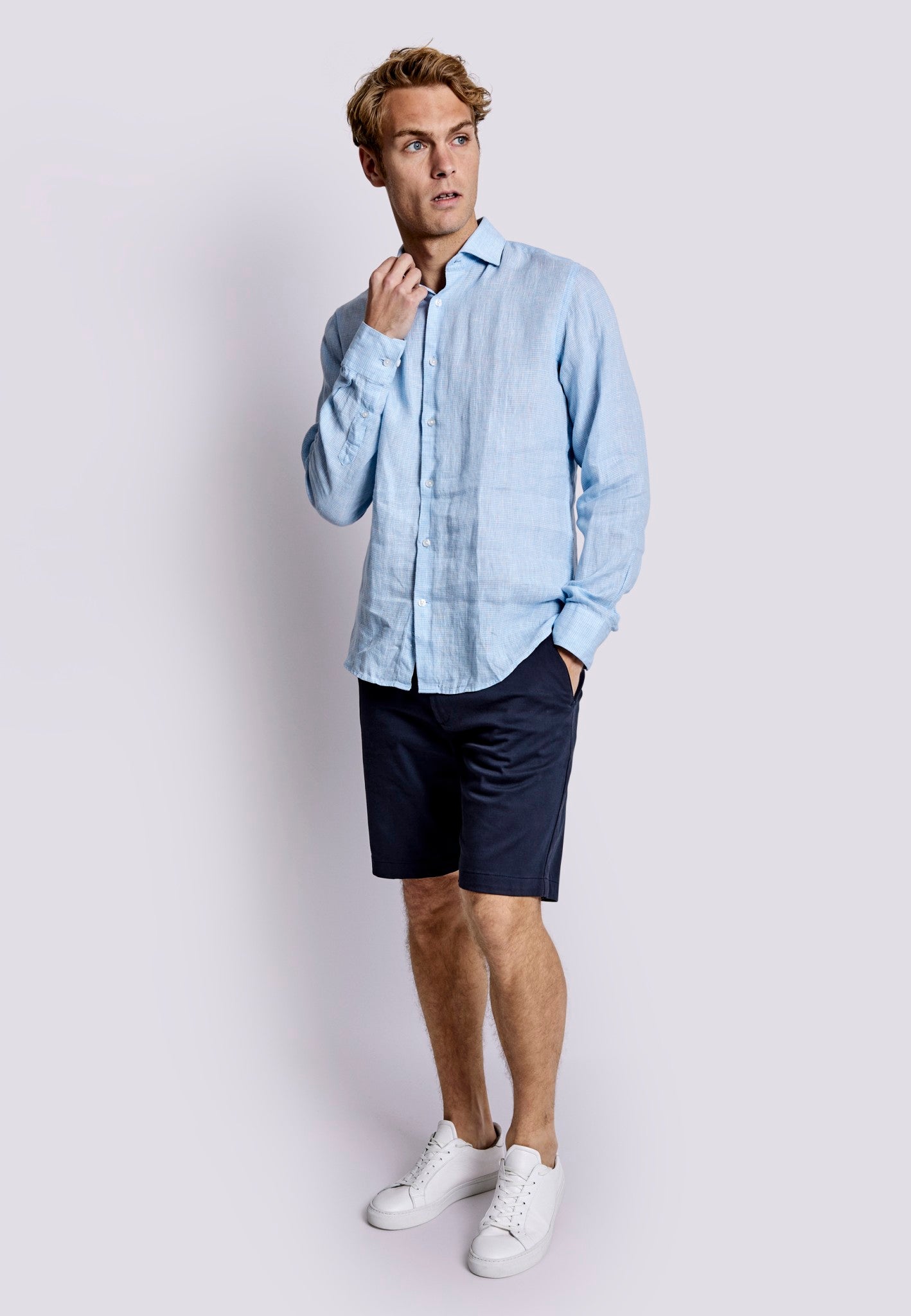 BS Toledo Casual Modern Fit Skjorte - Light Blue
