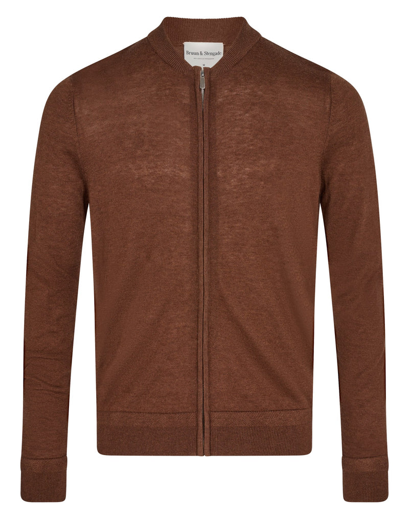 BS Elias Regular Fit Knitwear - Tobacco