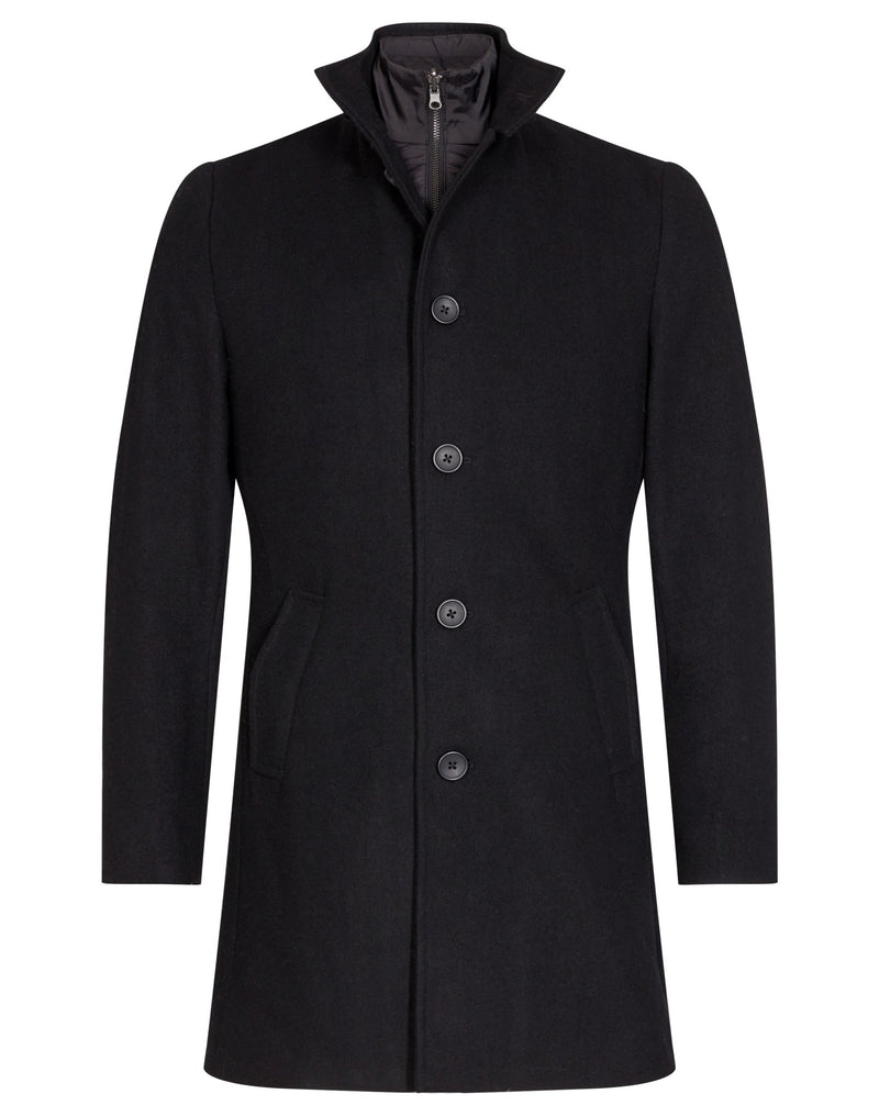 BS Ontario Slim Fit Coat - Black