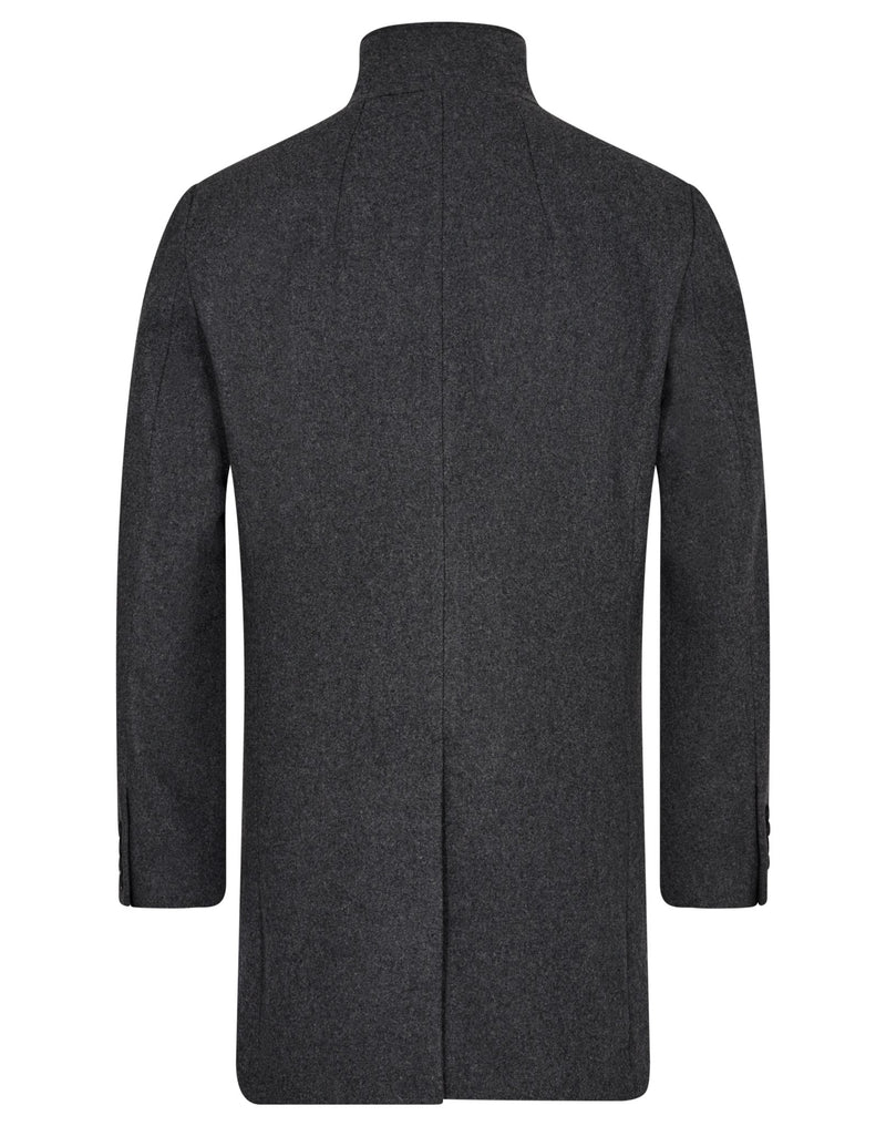 BS Ontario Slim Fit Coat - Dark Grey