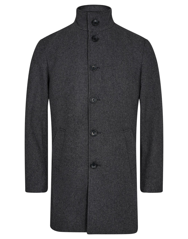 BS Ontario Slim Fit Coat - Dark Grey