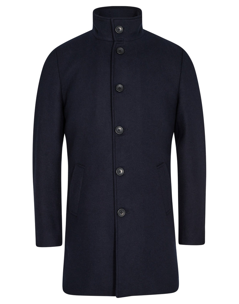 BS Ontario Slim Fit Coat - Navy