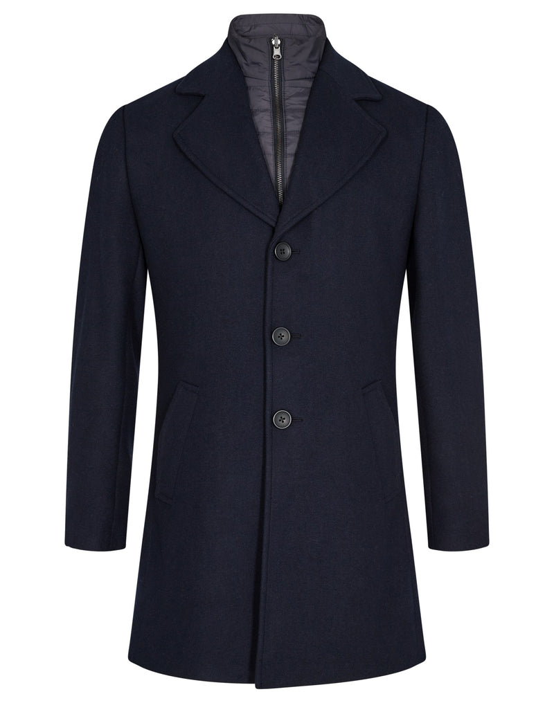 BS Portmore Slim Fit Coat - Navy