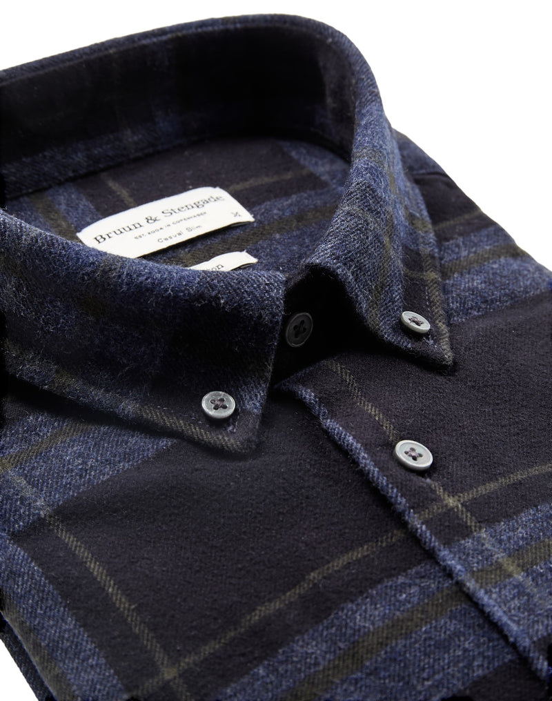BS Faldo Casual Slim Fit Shirt - Blue