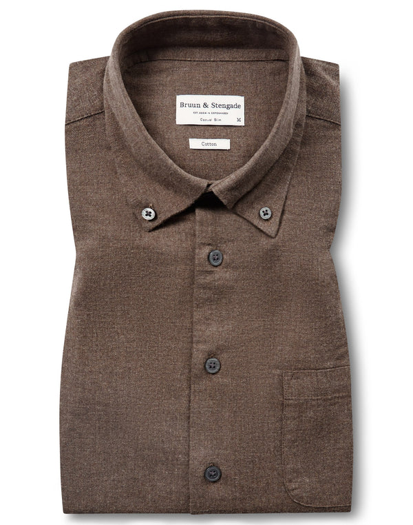 BS Floyd Casual Slim Fit Shirt - Brown