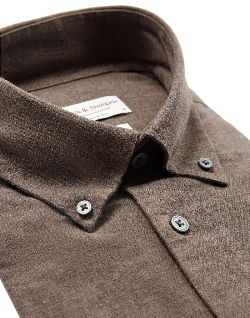 BS Floyd Casual Slim Fit Shirt - Brown