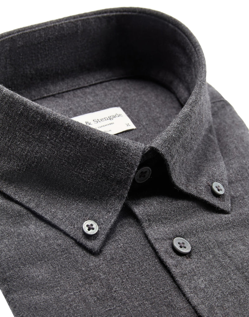 BS Floyd Casual Slim Fit Shirt - Charcoal