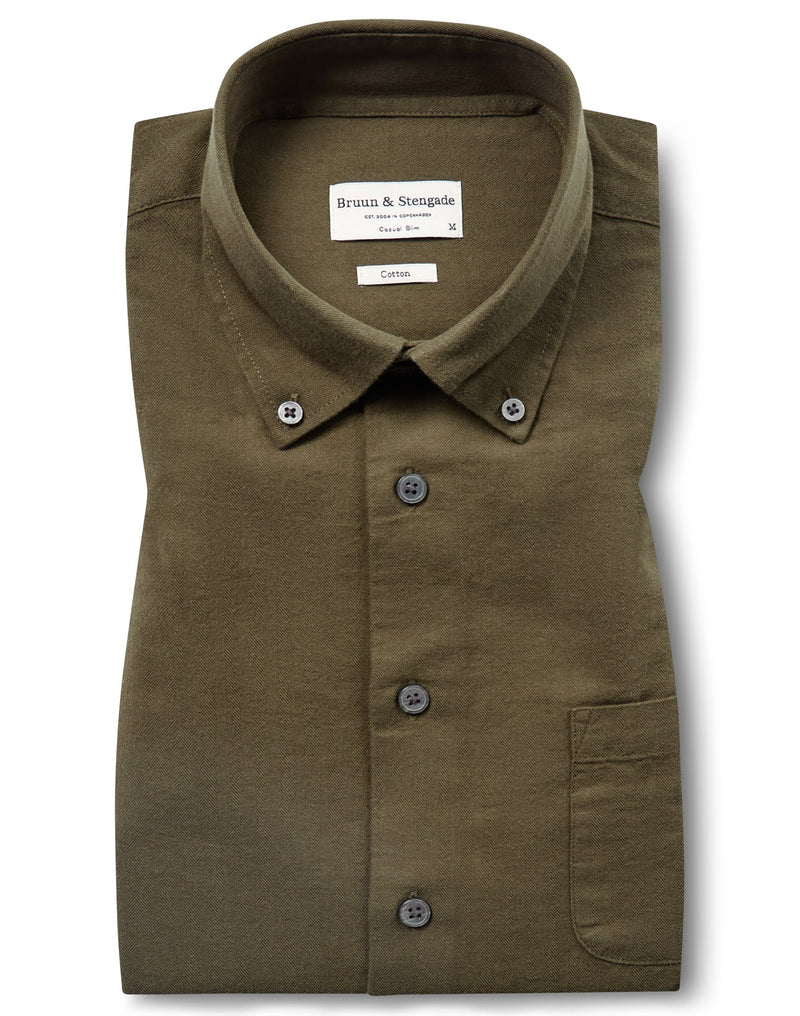 BS Floyd Casual Slim Fit Shirt - Green