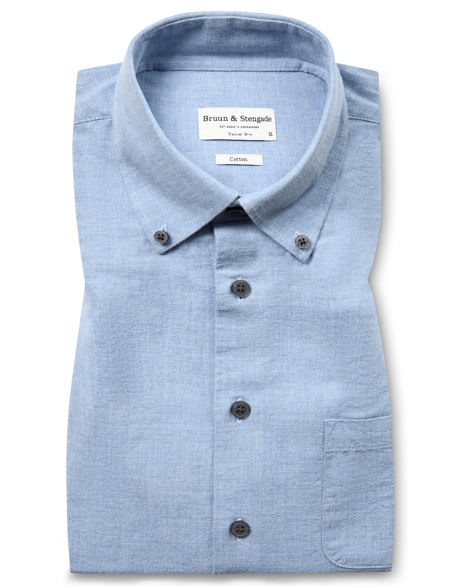 BS Floyd Casual Slim Fit Skjorte - Light Blue