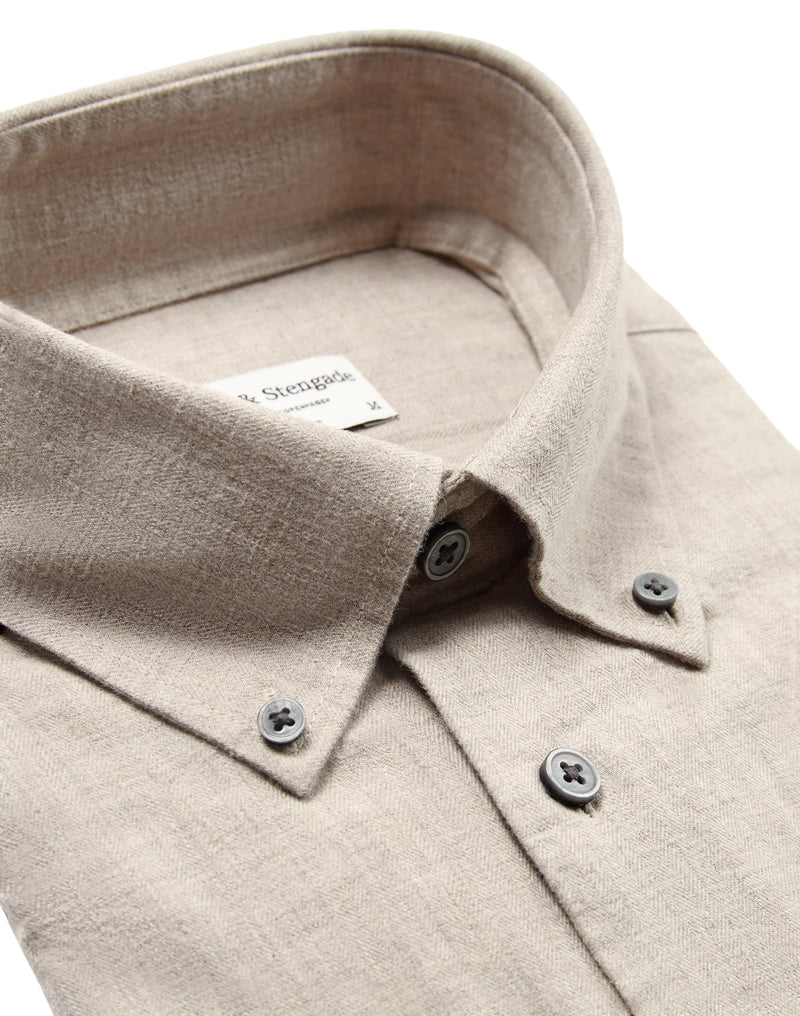 BS Floyd Casual Slim Fit Shirt - Sand