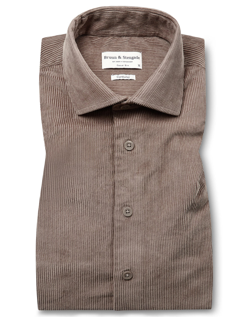 BS Nicklaus Casual Slim Fit Shirt - Mud