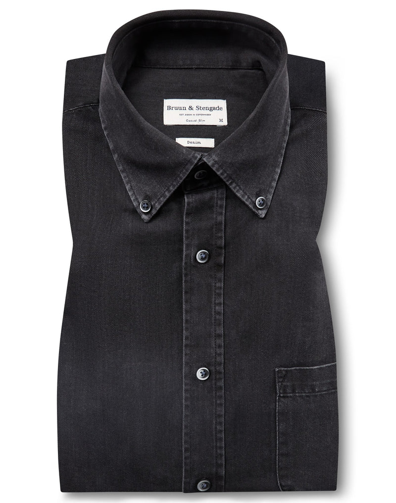 BS Middlecoff Casual Slim Fit Shirt - Black