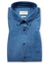 BS Middlecoff Casual Slim Fit Shirt - Blue