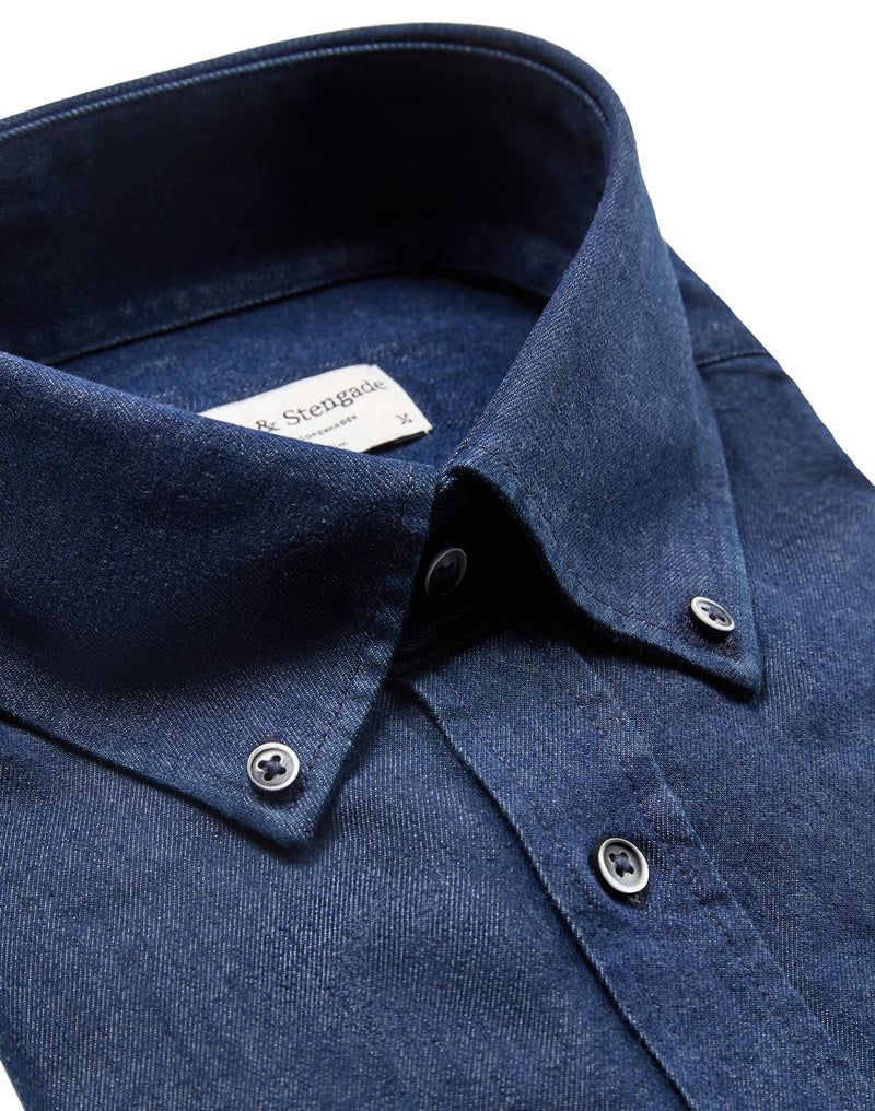 BS Middlecoff Casual Slim Fit Shirt - Indigo