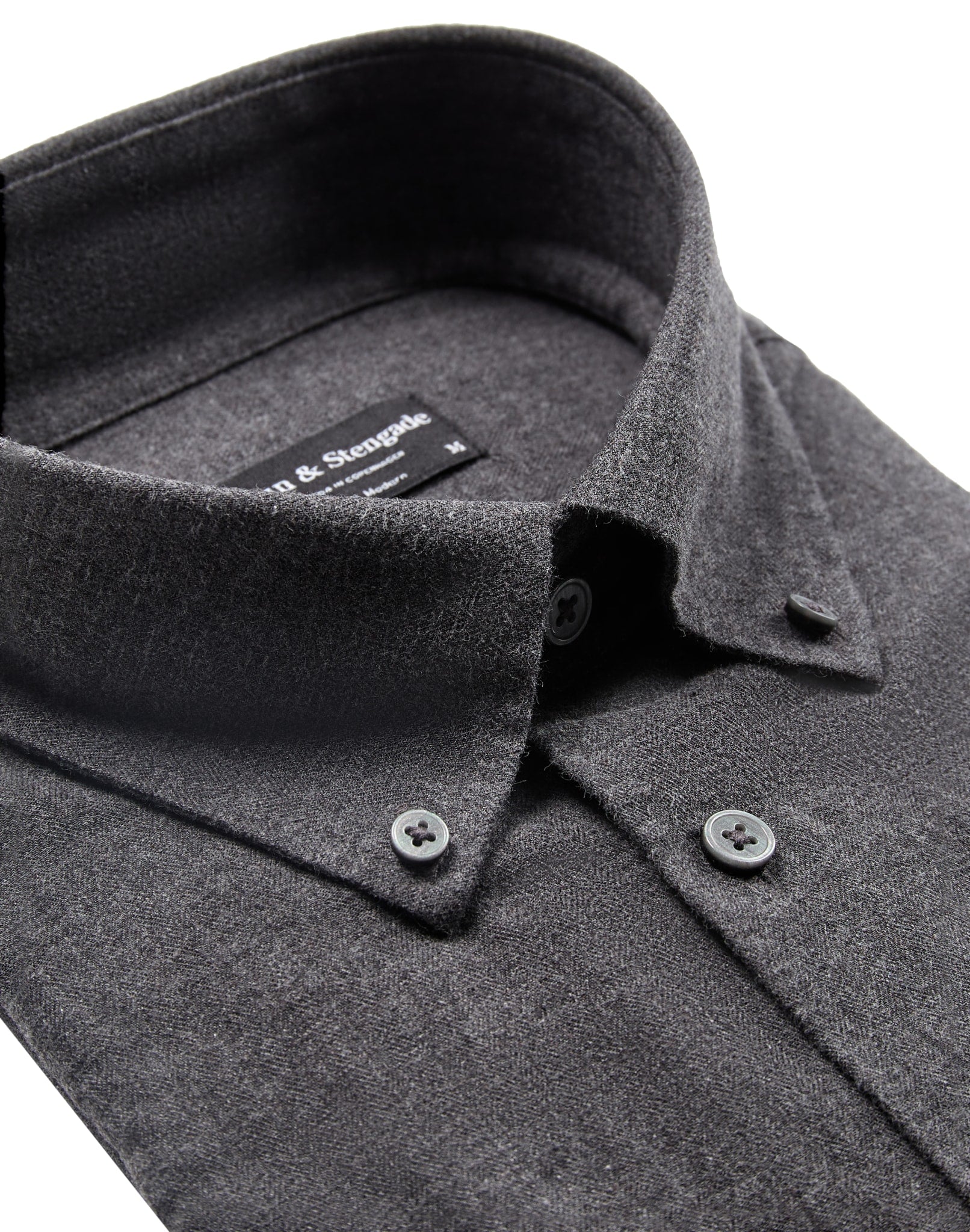 BS Cotton Casual Modern Fit Skjorte - Charcoal