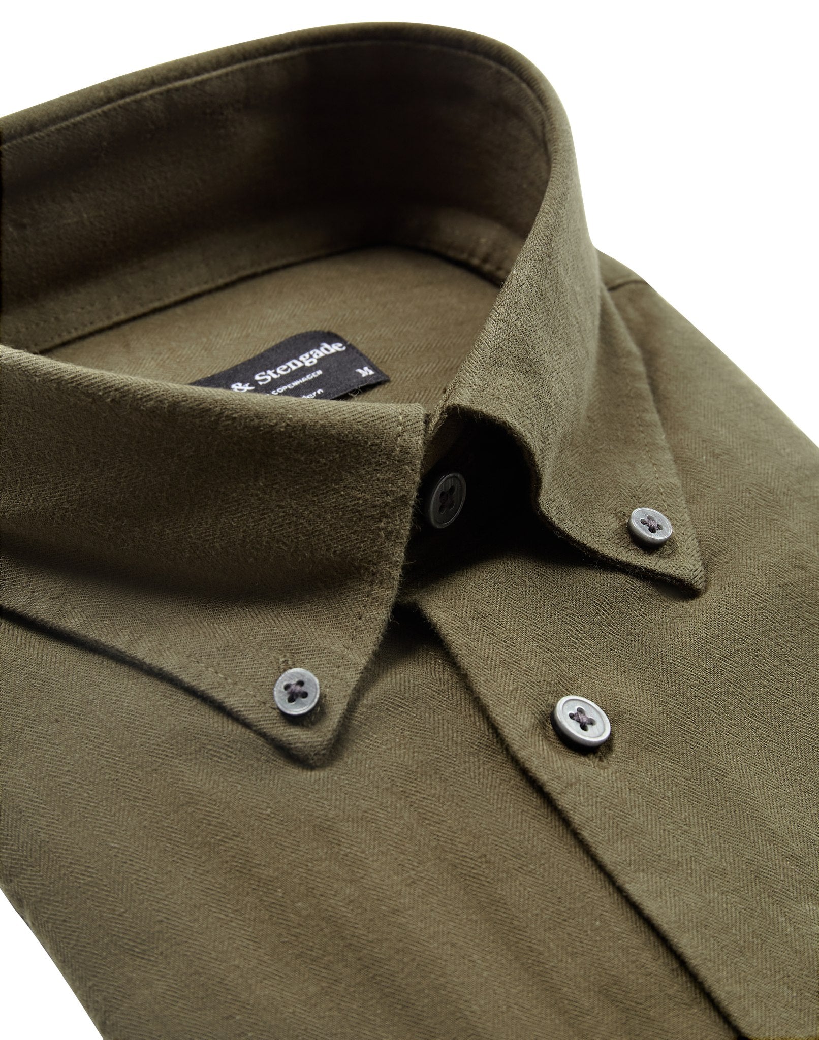 BS Cotton Casual Modern Fit Skjorte - Green