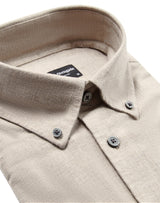 BS Cotton Casual Modern Fit Shirt - Sand