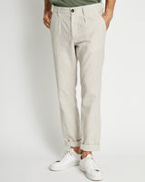 BS Ikaros Slim Fit Chinos - Beige/White