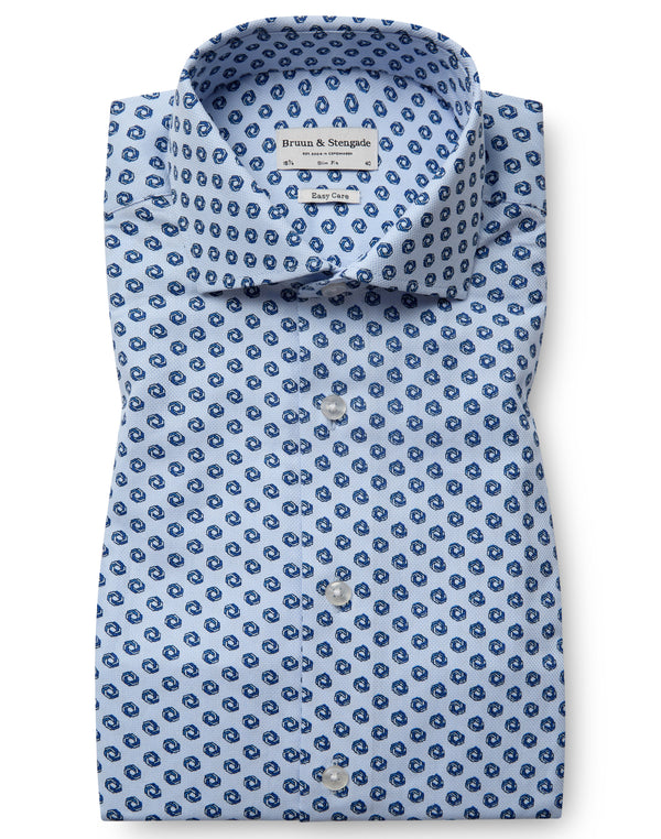 BS Sanders Slim Fit Shirt - Light Blue