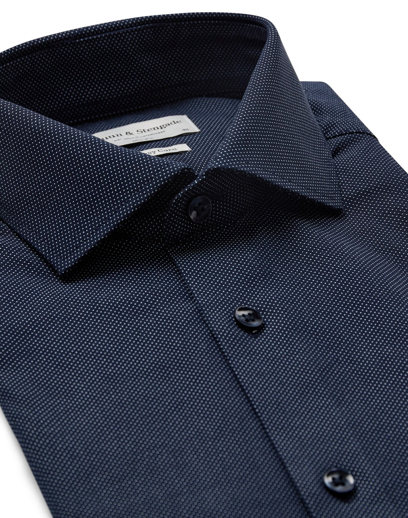 BS Favre Slim Fit Shirt - Navy