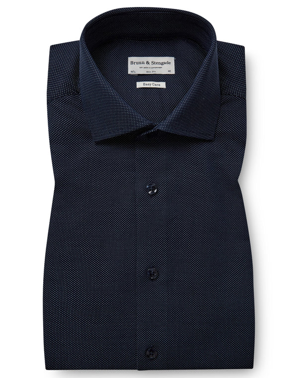 BS Favre Slim Fit Shirt - Navy