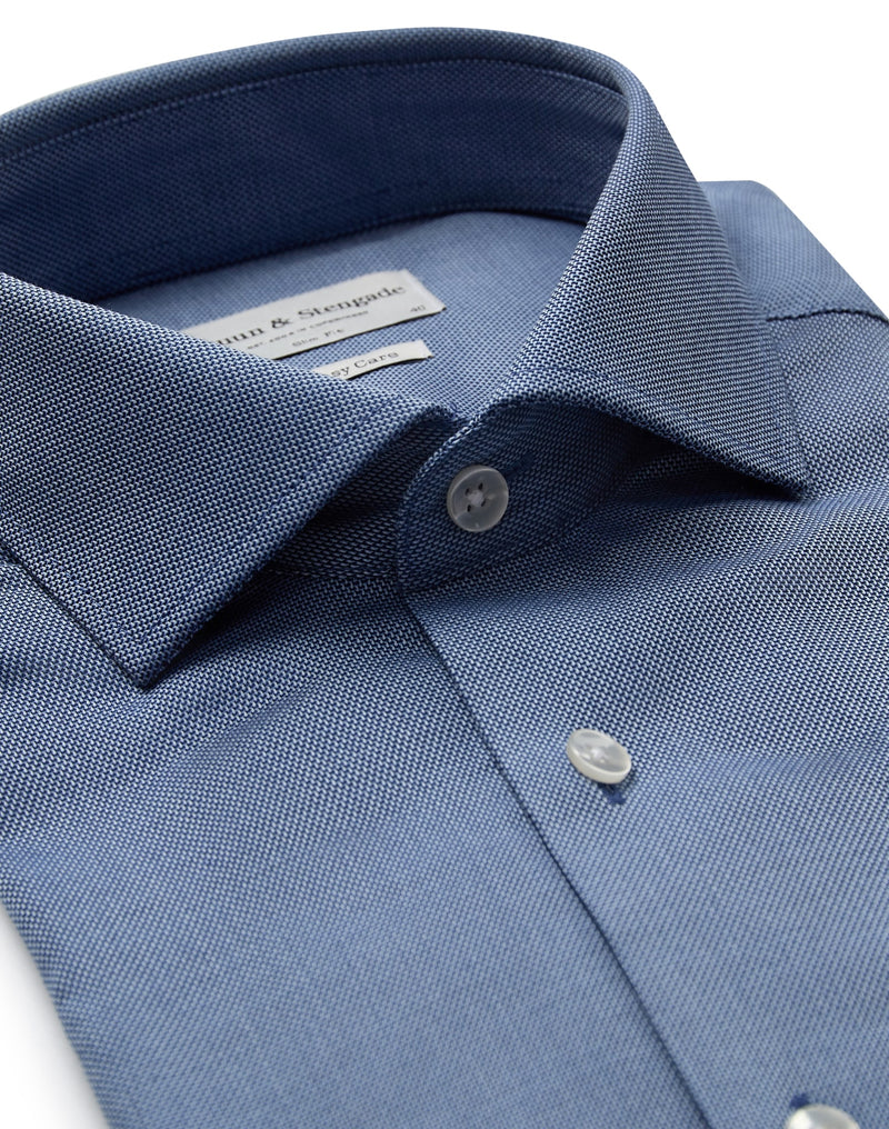 BS Aaron Slim Fit Shirt - Blue