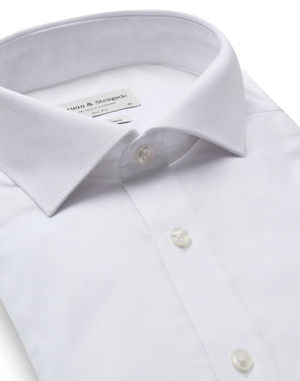 BS Reed Slim Fit Shirt - White