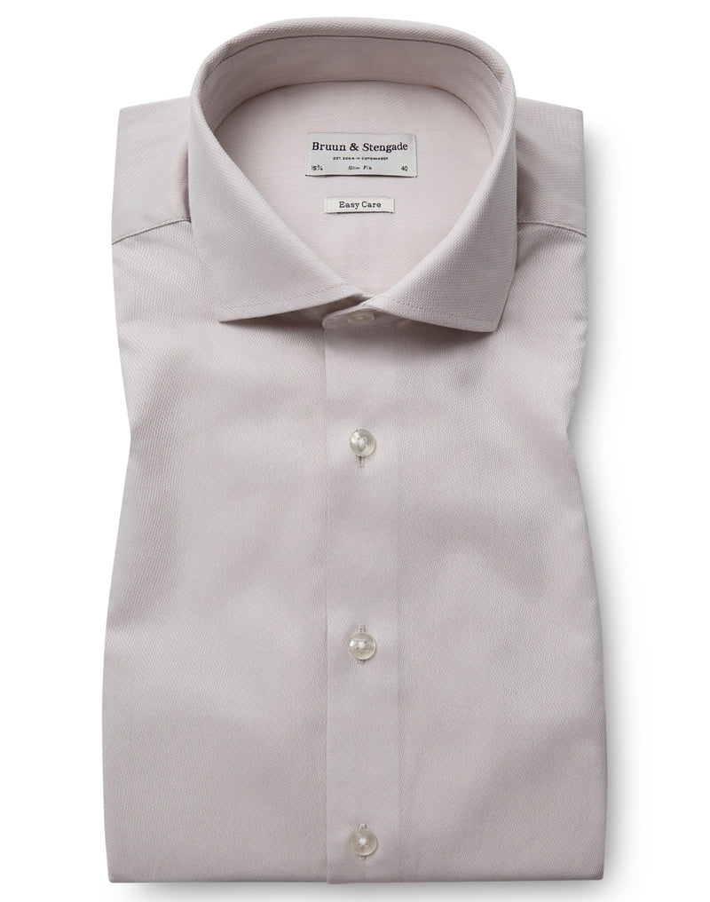 BS Kurt Slim Fit Shirt - Beige