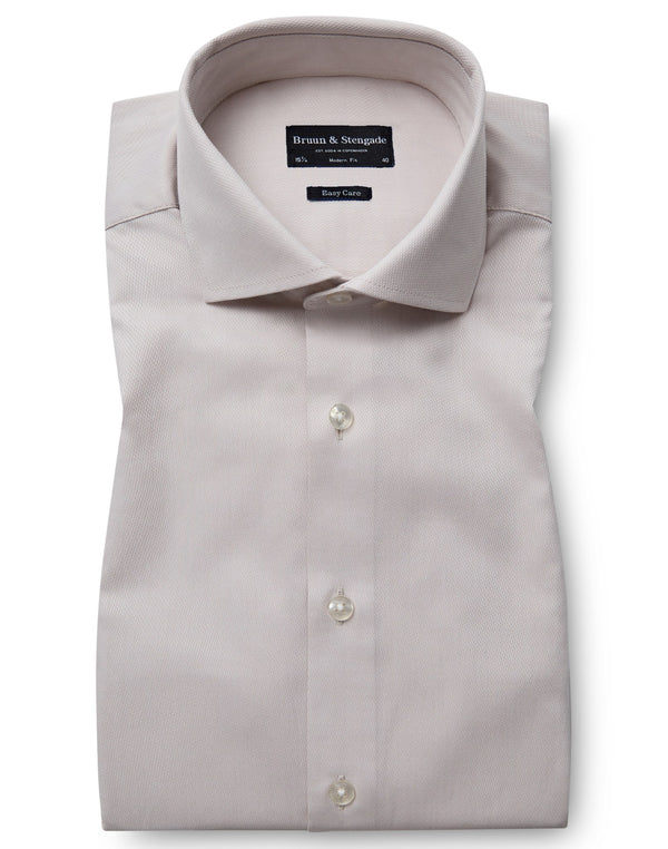 BS Weathers Modern Fit Shirt - Beige