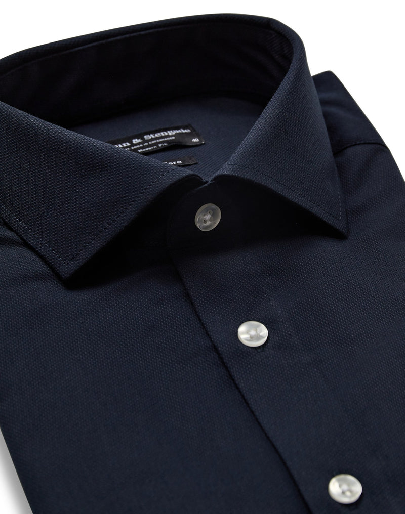 BS Damar Modern Fit Shirt - Navy