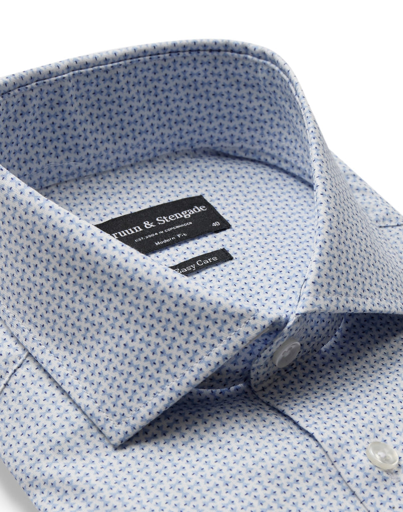 BS Flacco Modern Fit Shirt - Light Blue