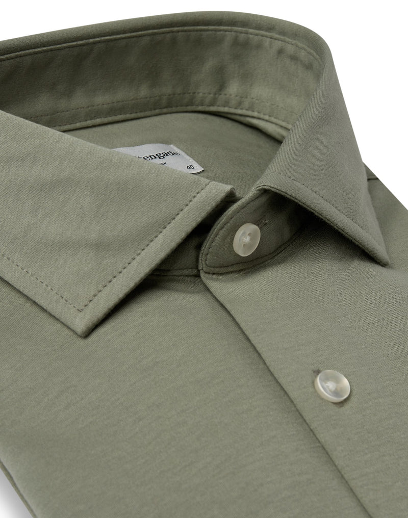 BS Rice Slim Fit Shirt - Green