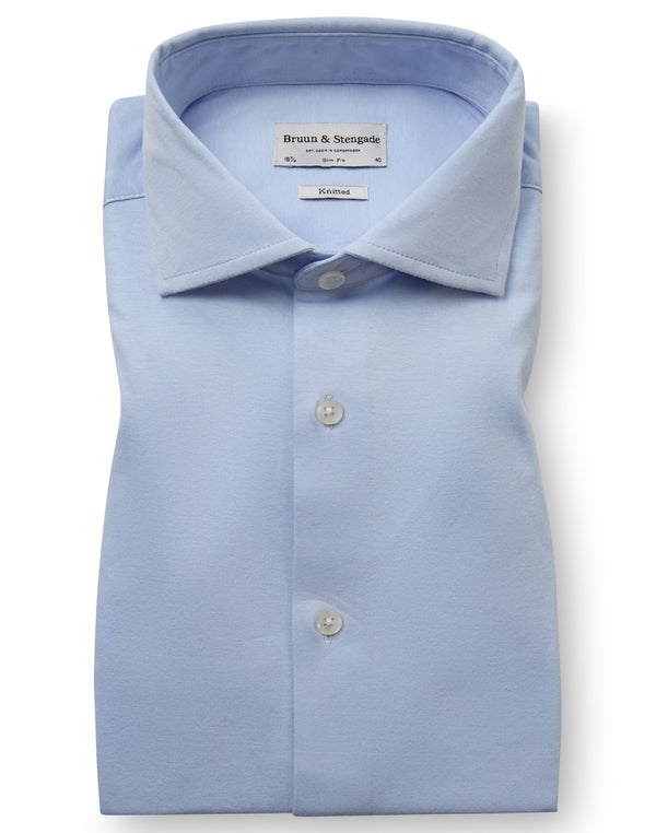 BS Rice Slim Fit Shirt - Light Blue