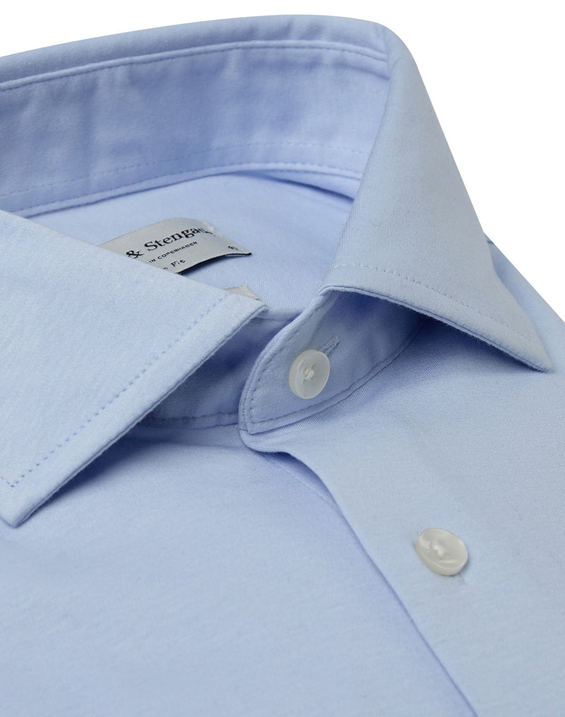 BS Rice Slim Fit Shirt - Light Blue