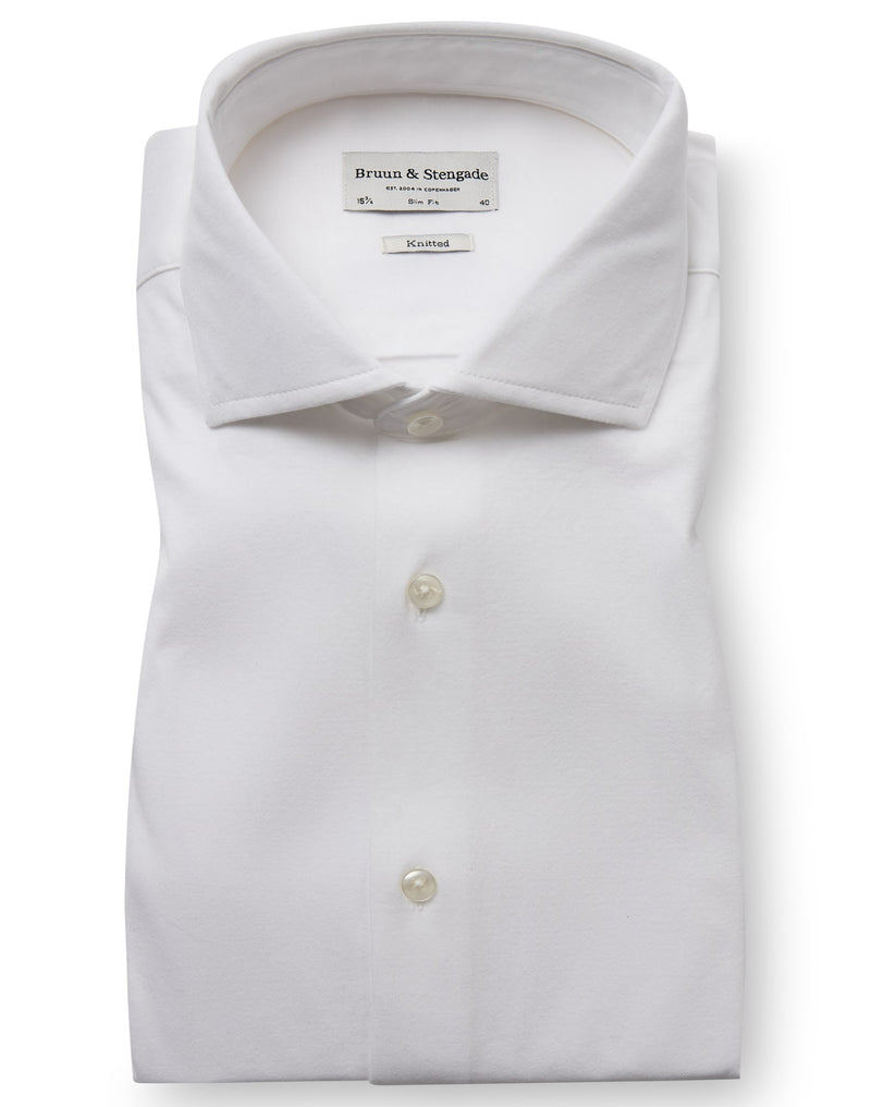 BS Rice Slim Fit Shirt - White