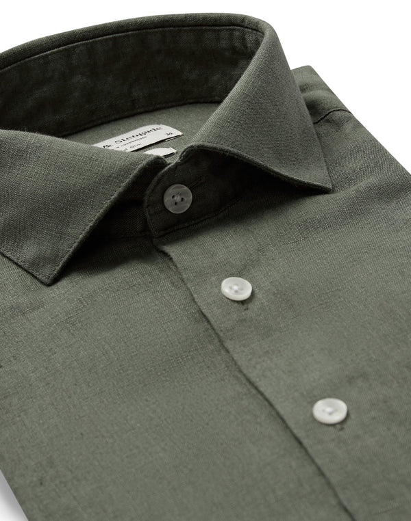 BS Perth Casual Slim Fit Shirt - Green