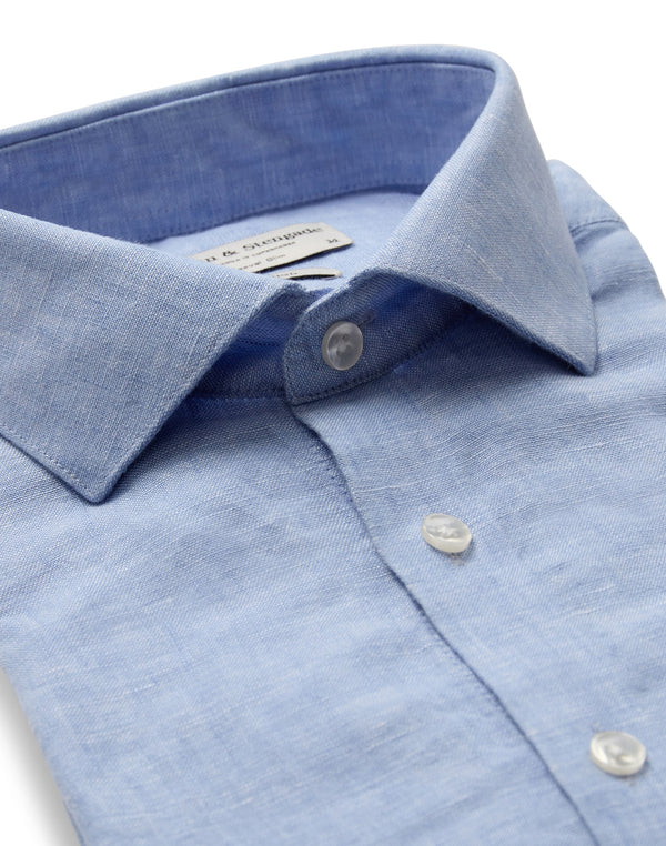 BS Perth Casual Slim Fit Shirt - Light Blue