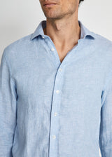 BS Perth Casual Slim Fit Shirt - Light Blue