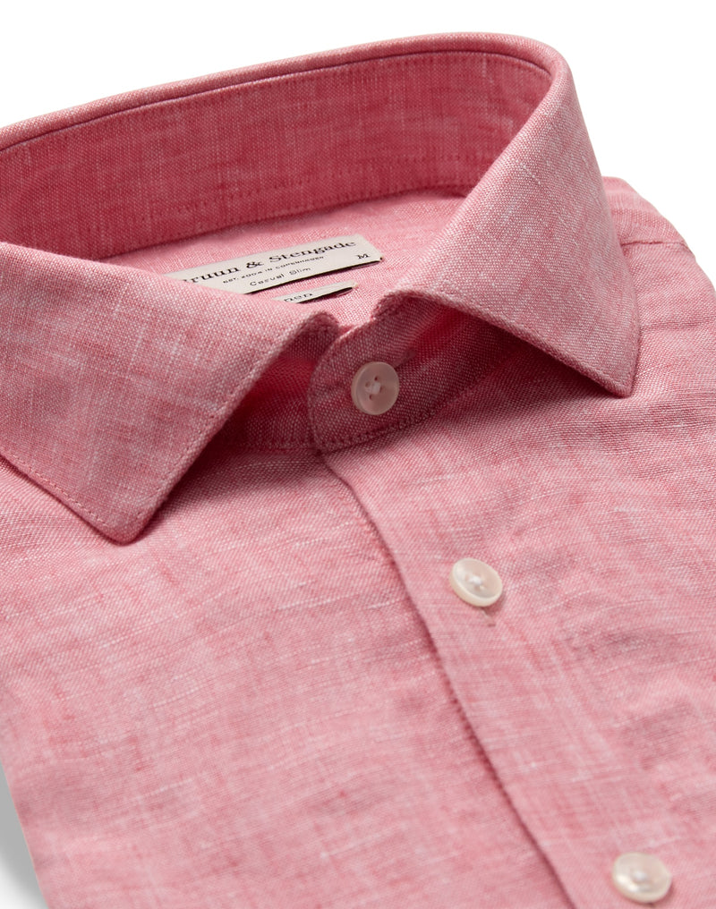 BS Perth Casual Slim Fit Shirt - Pink