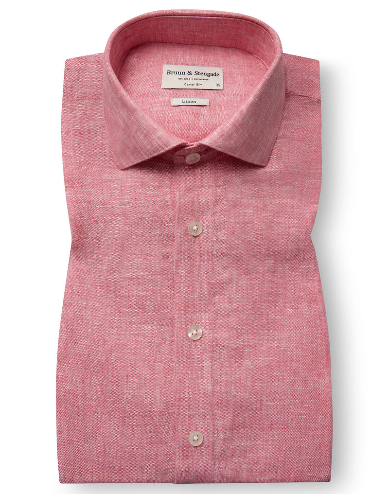 BS Perth Casual Slim Fit Shirt - Pink